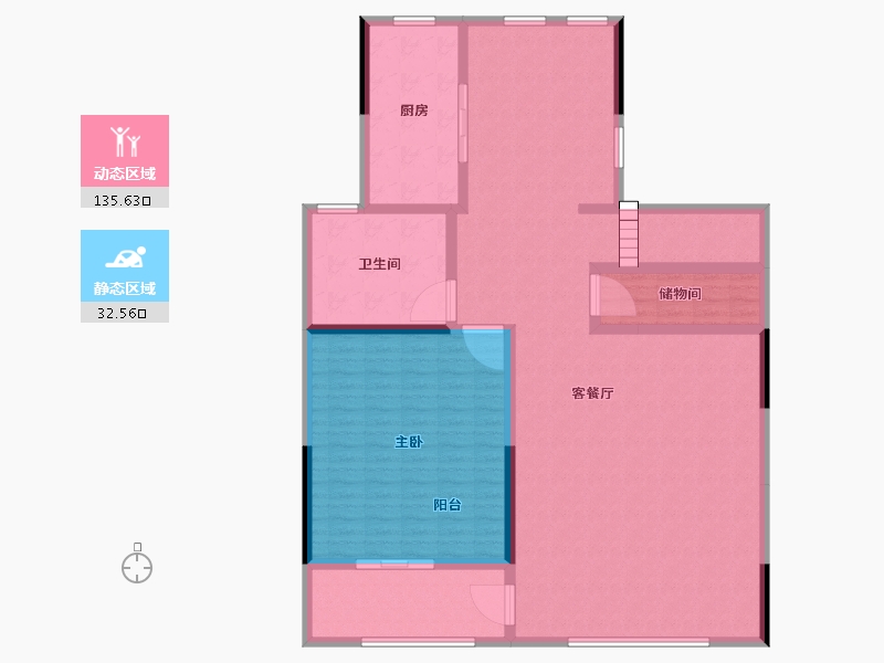 江苏省-扬州市-香茗湖1号-154.00-户型库-动静分区