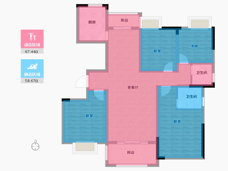 江西省-景德镇市-阳光·森林壹号-112.13-户型库-动静分区