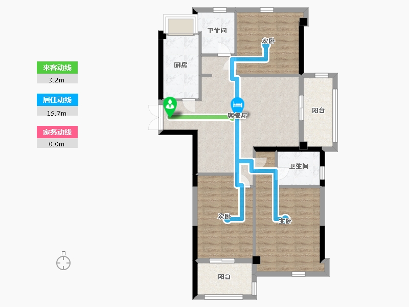 福建省-宁德市-庭盛·阳光壹号院-91.50-户型库-动静线