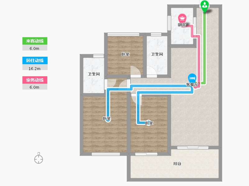 浙江省-杭州市-玲珑郡-97.45-户型库-动静线