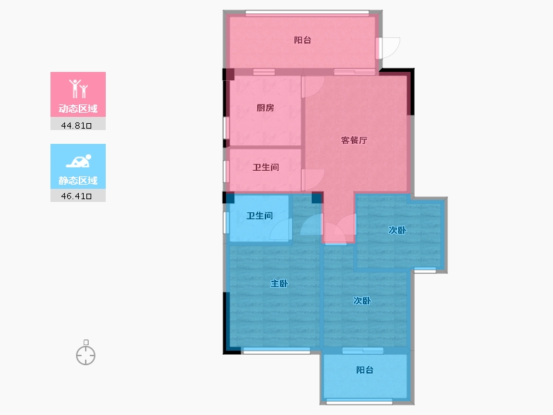 福建省-宁德市-中融·檀府-81.99-户型库-动静分区