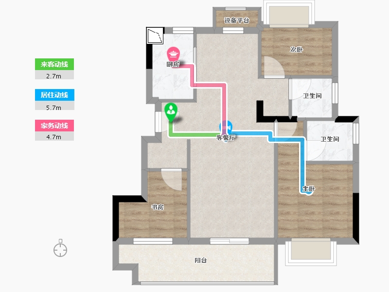 福建省-宁德市-奥园世林弘著-70.00-户型库-动静线