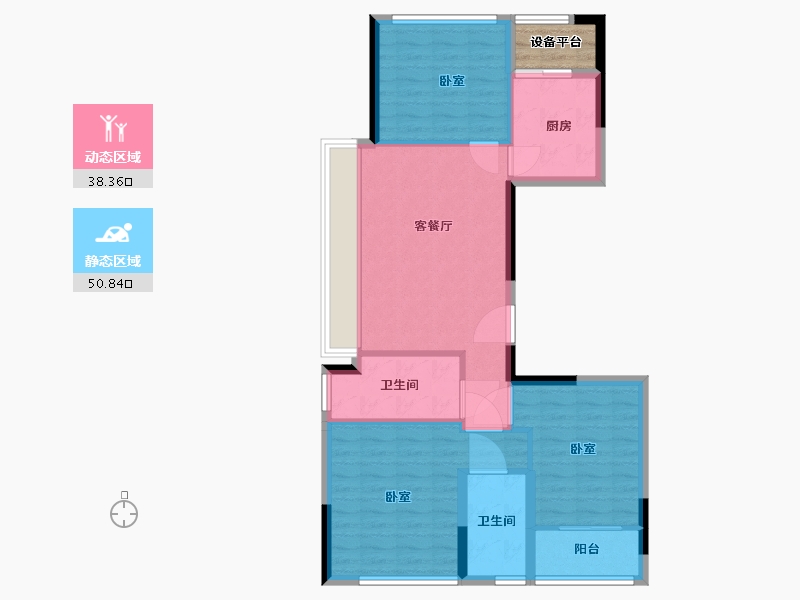 浙江省-湖州市-凤栖雲庐-83.13-户型库-动静分区