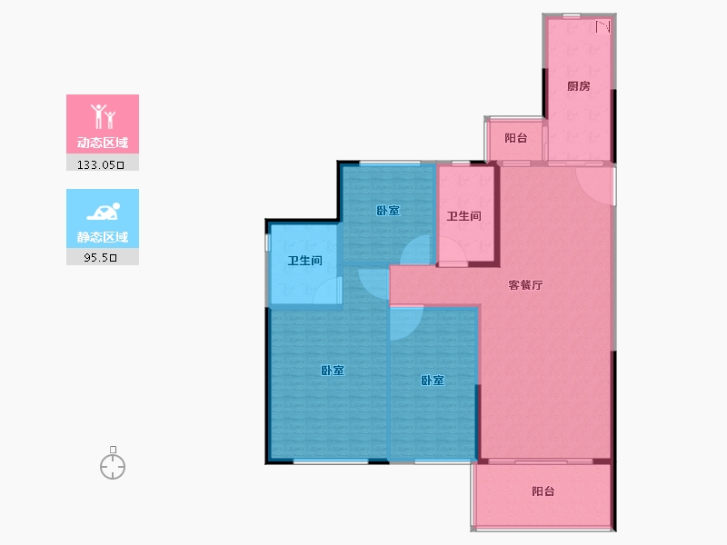 福建省-莆田市-恒大悦府-211.62-户型库-动静分区