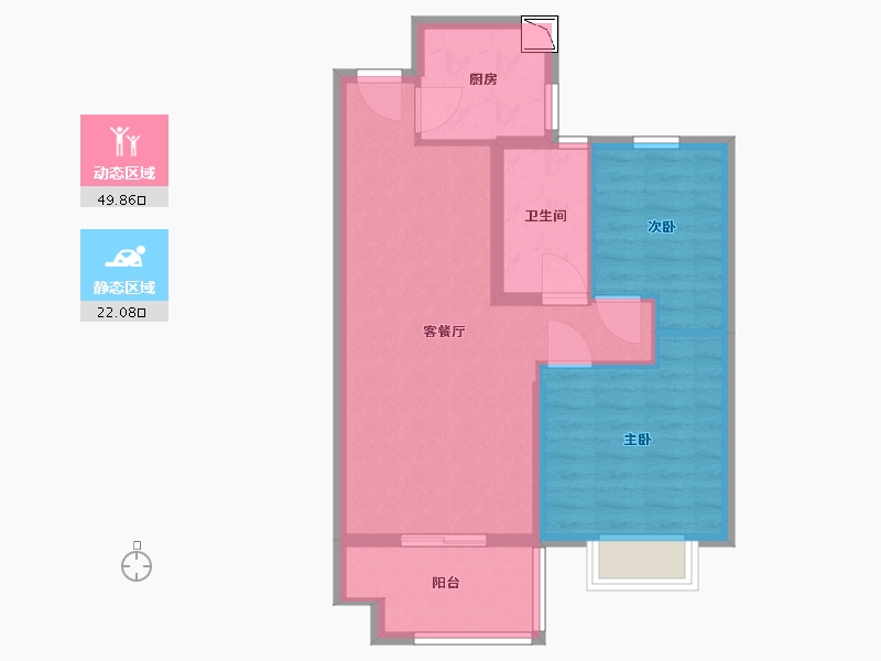 福建省-宁德市-东晟广场-64.00-户型库-动静分区