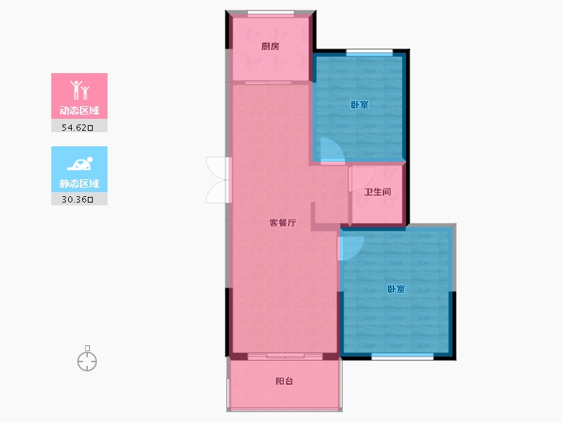 江苏省-盐城市-杰仕豪庭天樾-77.00-户型库-动静分区