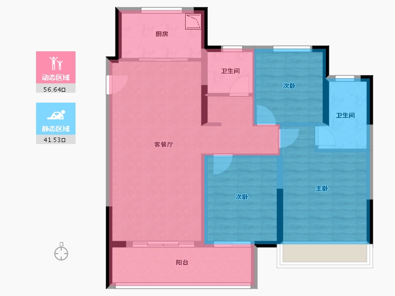 江苏省-徐州市-绿地国际产业新城-88.00-户型库-动静分区