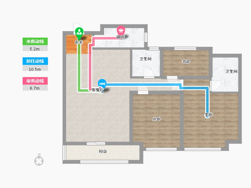 江苏省-淮安市-潮都望庄-96.05-户型库-动静线