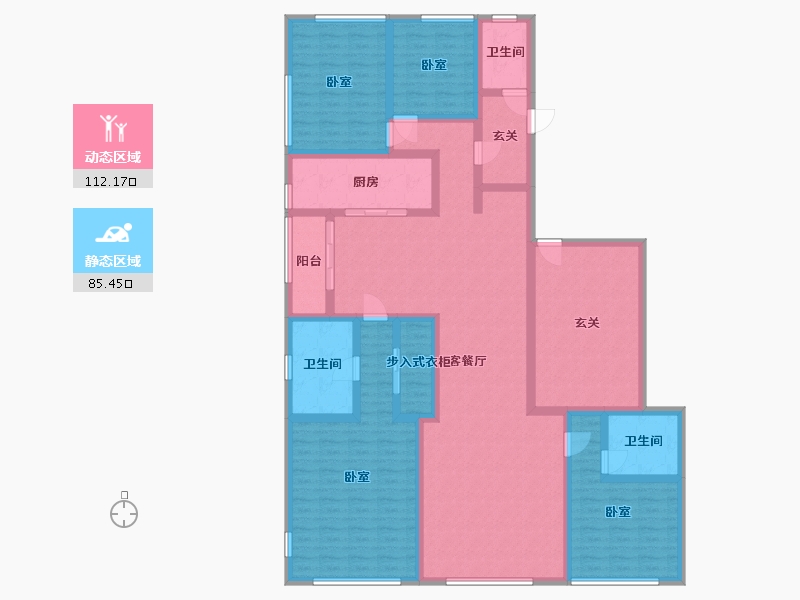 浙江省-宁波市-嘉宸府-176.00-户型库-动静分区