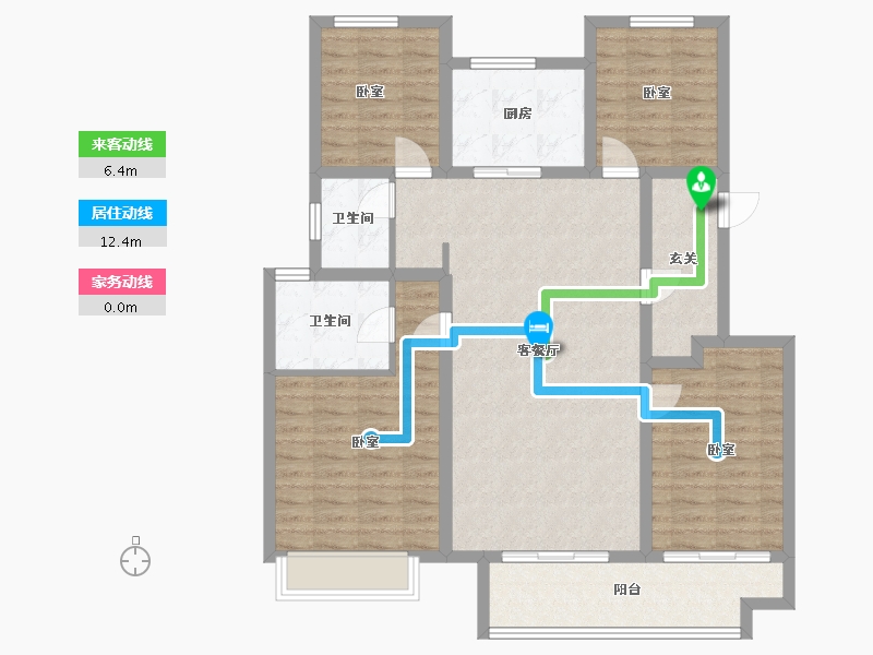 江苏省-扬州市-海信鸿扬世家-110.01-户型库-动静线