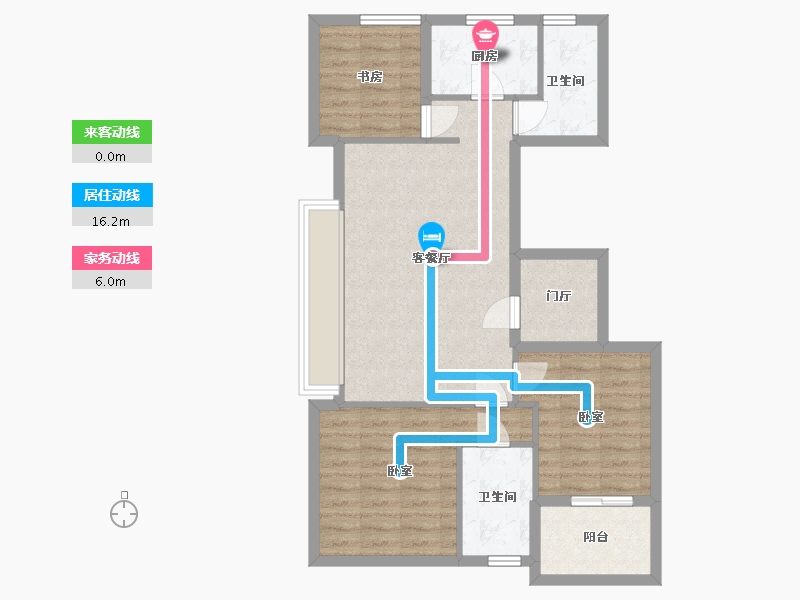 浙江省-杭州市-德信海德公园-79.11-户型库-动静线