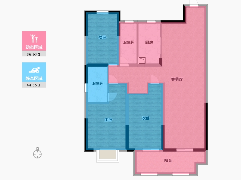 江苏省-淮安市-新城悦隽学府-99.20-户型库-动静分区