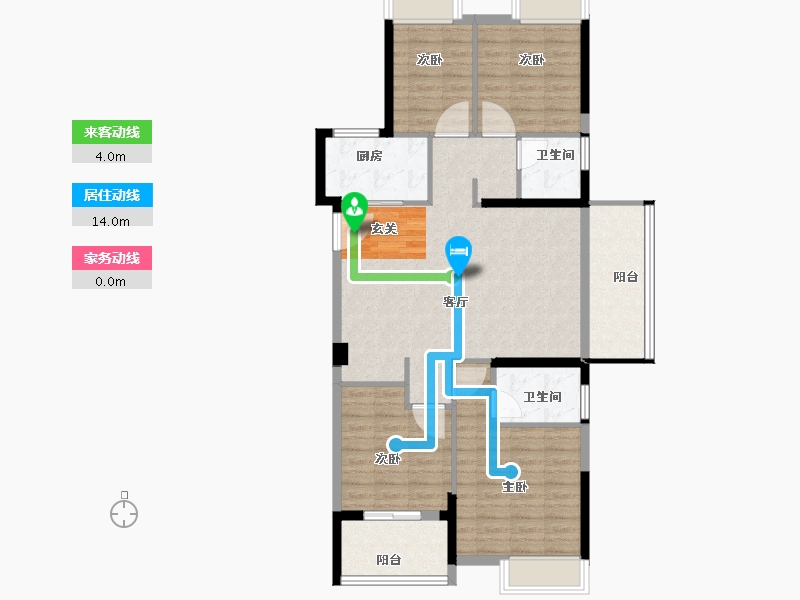 福建省-福州市-滨海橙里-101.00-户型库-动静线