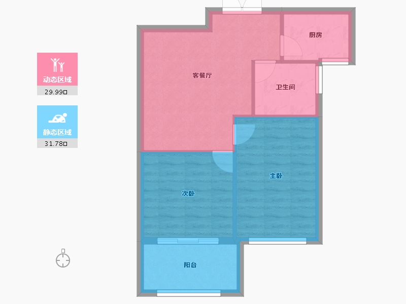 浙江省-台州市-书香一品-56.00-户型库-动静分区