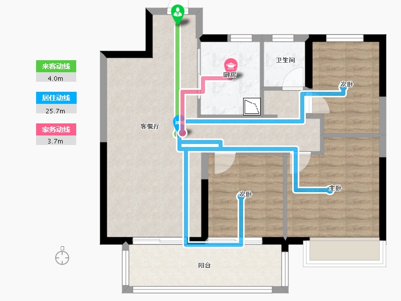 江苏省-徐州市-绿地国际产业新城-78.01-户型库-动静线