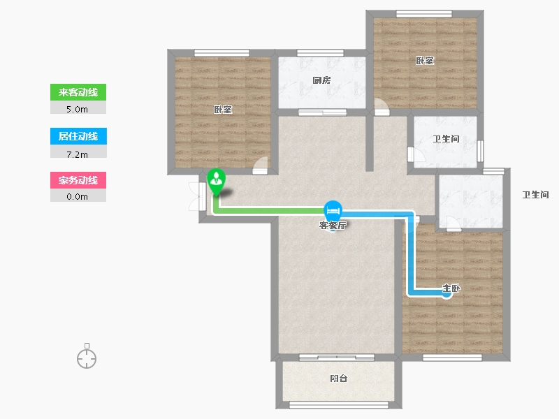 甘肃省-庆阳市-锦效宏苑-103.00-户型库-动静线