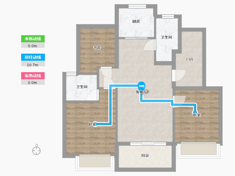 浙江省-杭州市-德信海德公园-74.23-户型库-动静线