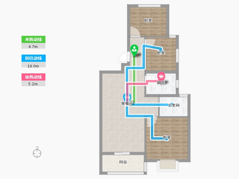 浙江省-杭州市-凤凰府邸-79.00-户型库-动静线