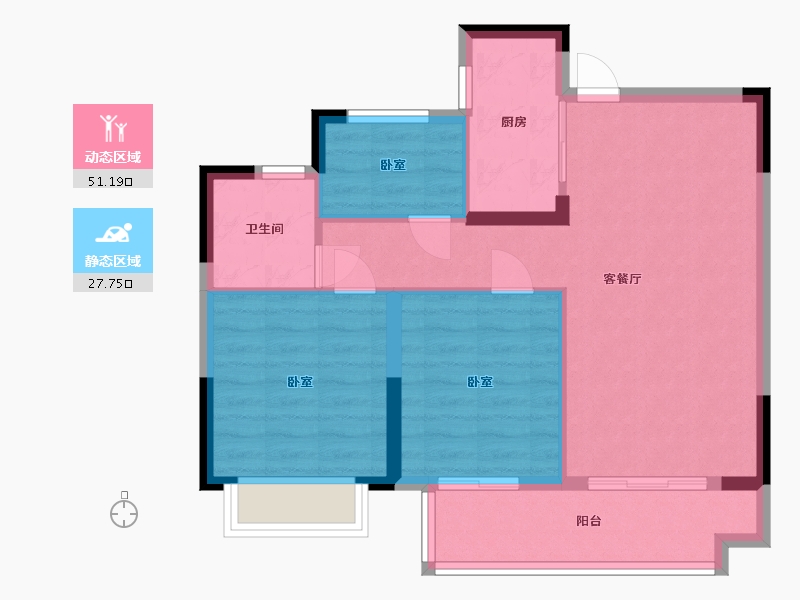 浙江省-宁波市-绿地尚湾-71.01-户型库-动静分区