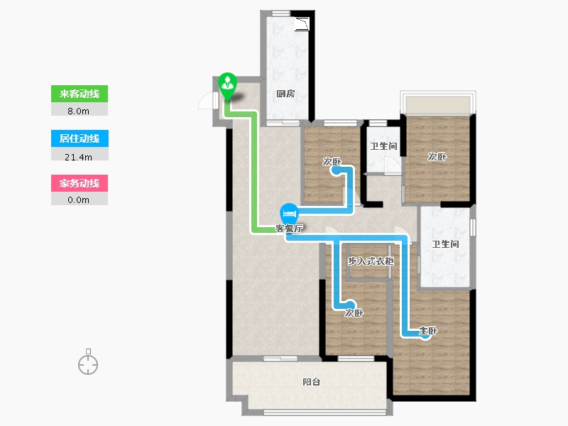 江苏省-淮安市-建华观园-公园道-121.60-户型库-动静线