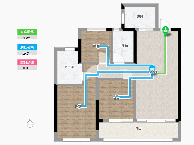 浙江省-温州市-德信大发麓湖湾-79.00-户型库-动静线