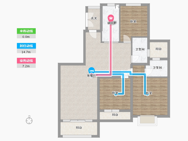 浙江省-湖州市-湖州恒大悦珑湾-102.00-户型库-动静线