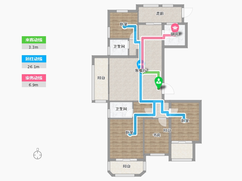 福建省-福州市-金辉淮安国际住区-119.00-户型库-动静线