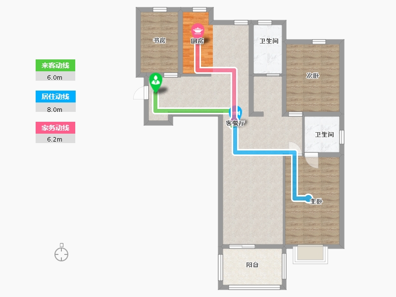 江苏省-淮安市-杉杉东方世纪城-98.40-户型库-动静线