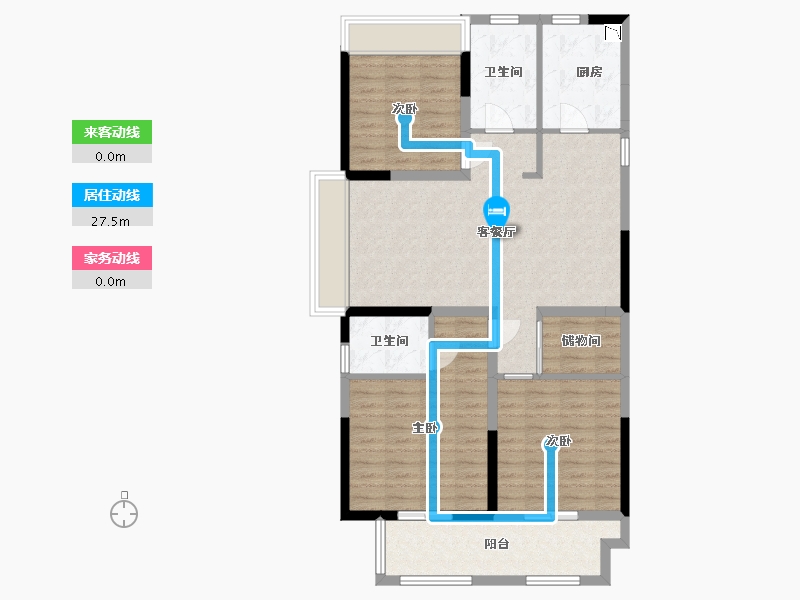 江苏省-淮安市-天生赢家二期-102.01-户型库-动静线