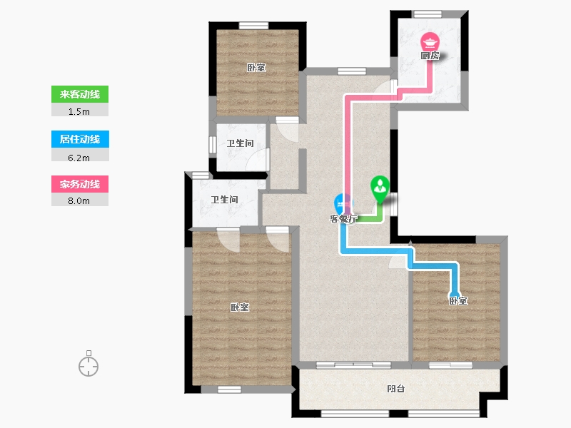 浙江省-嘉兴市-旭辉招商·嘉樾府-96.01-户型库-动静线