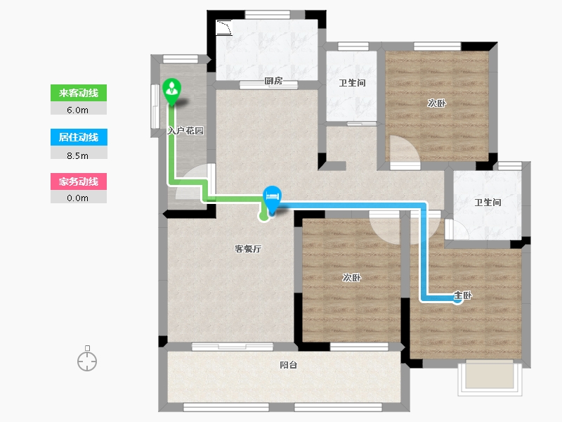 安徽省-池州市-国购名城-96.23-户型库-动静线