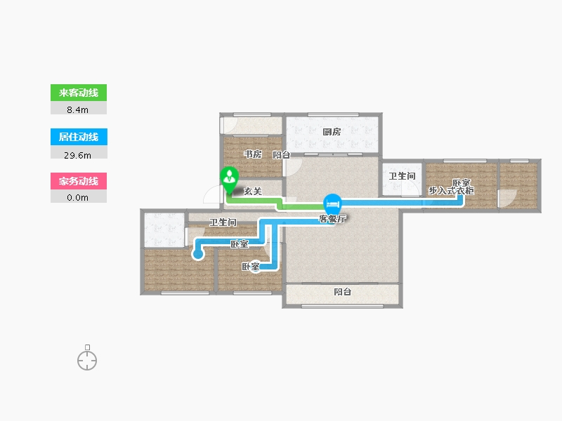 浙江省-温州市-华润万象天地-186.00-户型库-动静线