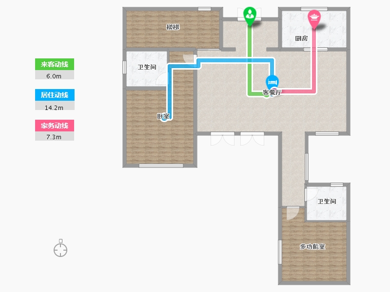 浙江省-杭州市-凤凰府邸-178.00-户型库-动静线