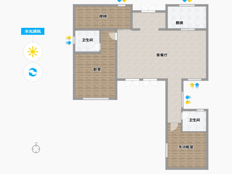 浙江省-杭州市-凤凰府邸-178.00-户型库-采光通风