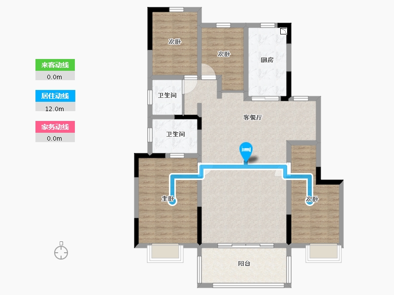 江苏省-淮安市-新城悦隽学府-116.79-户型库-动静线