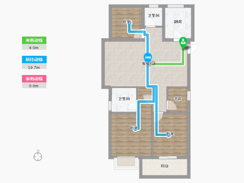 浙江省-杭州市-印象苕溪-81.12-户型库-动静线