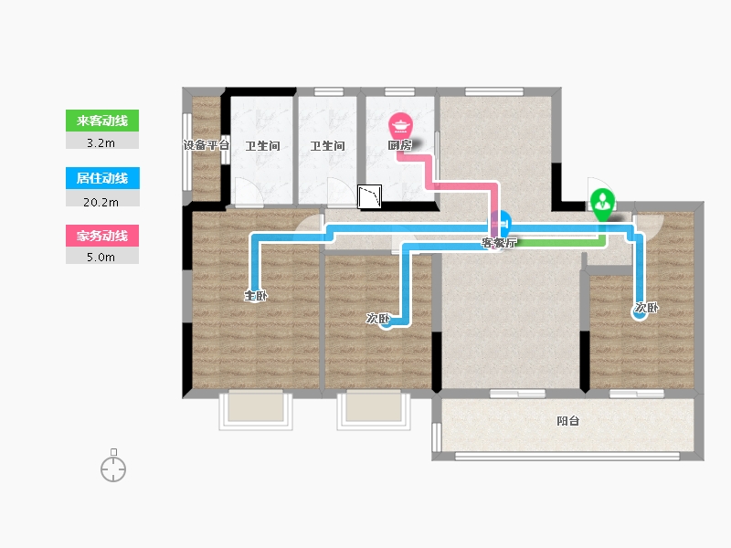 江苏省-南通市-濠悦府-98.00-户型库-动静线