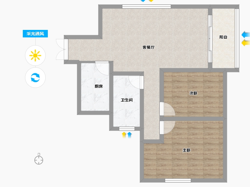 浙江省-台州市-伽富-76.24-户型库-采光通风