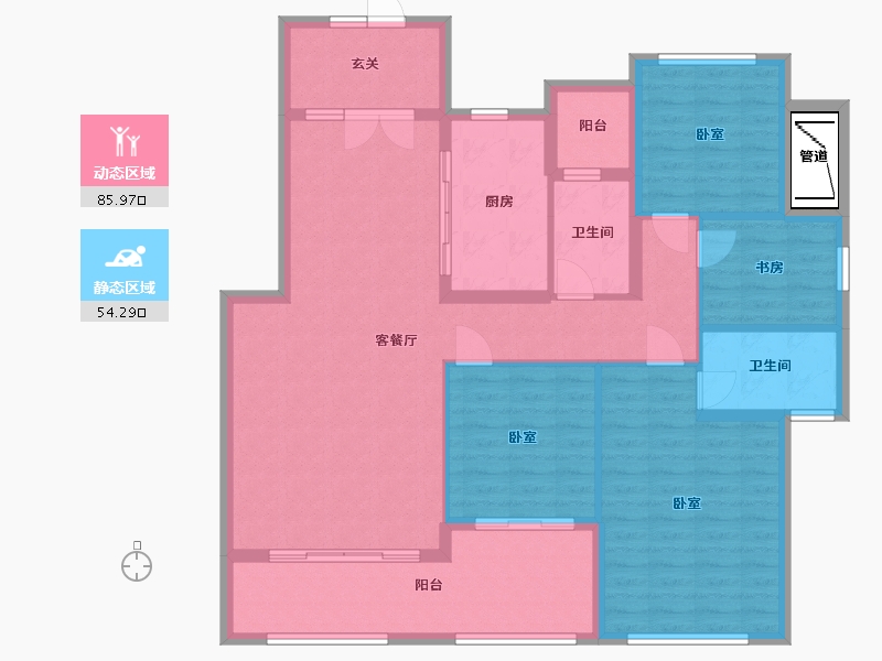 浙江省-湖州市-湖州恒大悦珑湾-127.00-户型库-动静分区