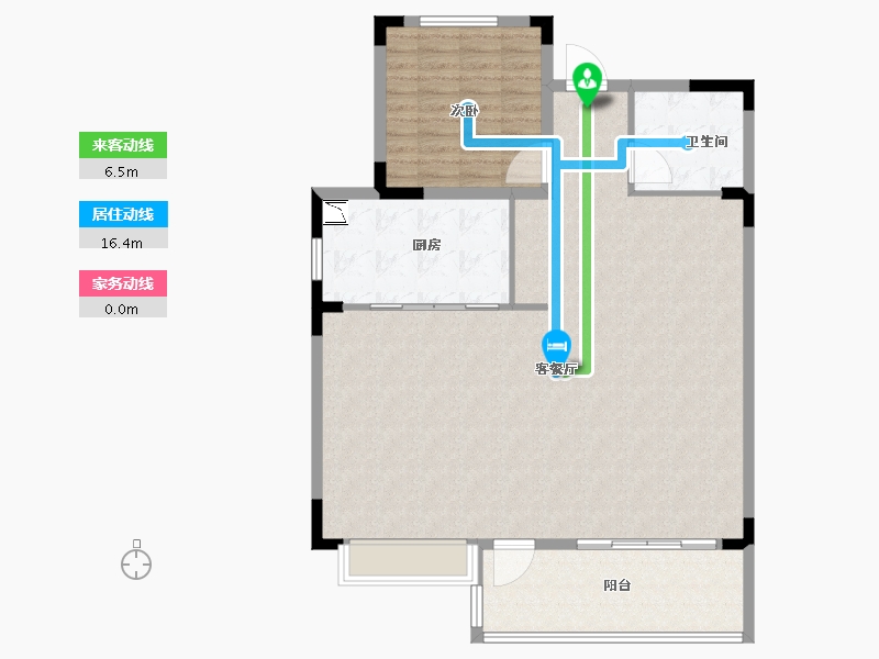 江苏省-徐州市-观澜别院-112.00-户型库-动静线