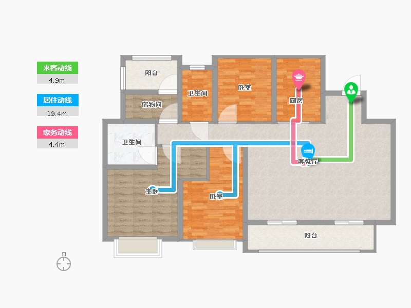 江苏省-扬州市-中海世玺-114.00-户型库-动静线