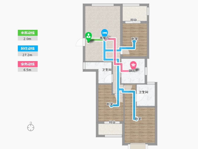 福建省-福州市-金辉淮安国际住区-88.00-户型库-动静线