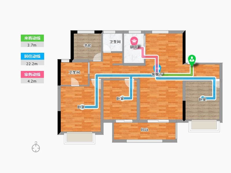 江苏省-盐城市-昕悦府-99.97-户型库-动静线