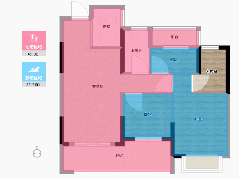 浙江省-宁波市-荣安·涌清府-71.01-户型库-动静分区