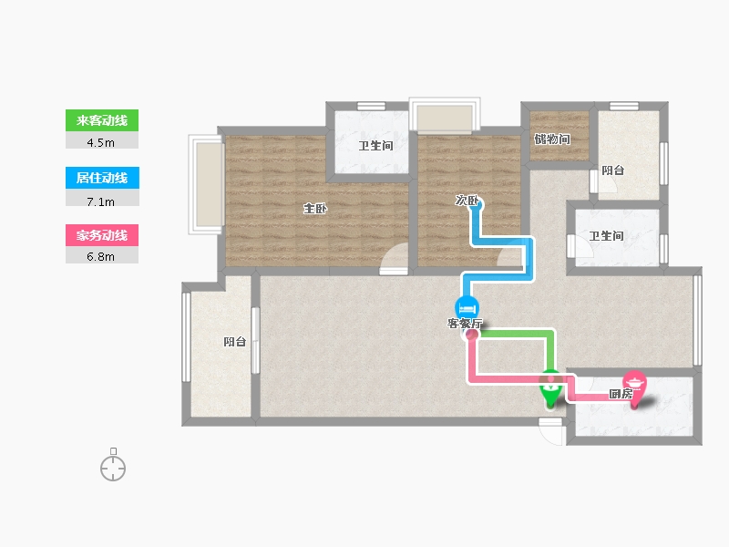 江苏省-扬州市-昌建广场-112.00-户型库-动静线