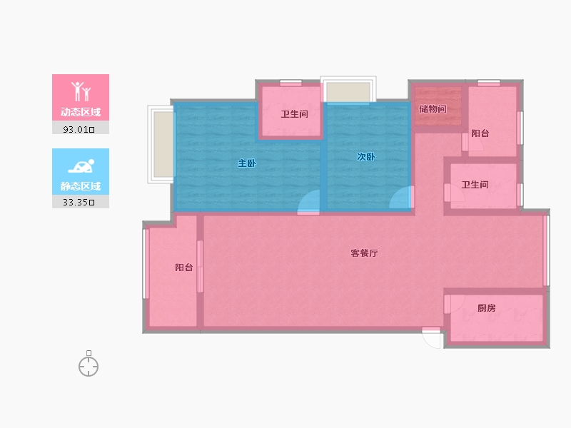 江苏省-扬州市-昌建广场-112.00-户型库-动静分区