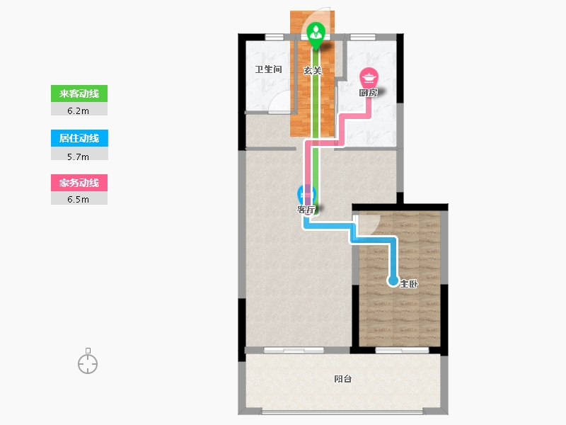 福建省-福州市-禹洲金辉里-86.00-户型库-动静线