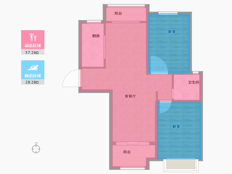 安徽省-芜湖市-新华联梦想城-77.00-户型库-动静分区