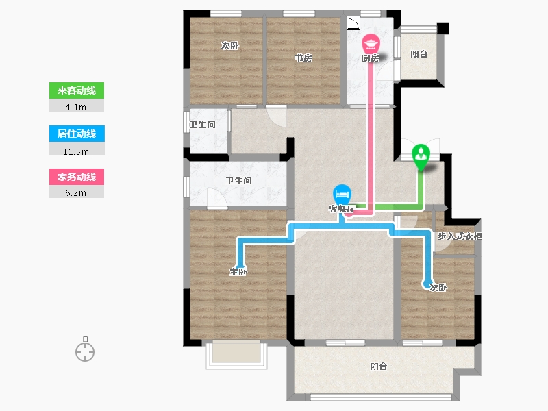 江苏省-淮安市-融侨悦城-111.20-户型库-动静线