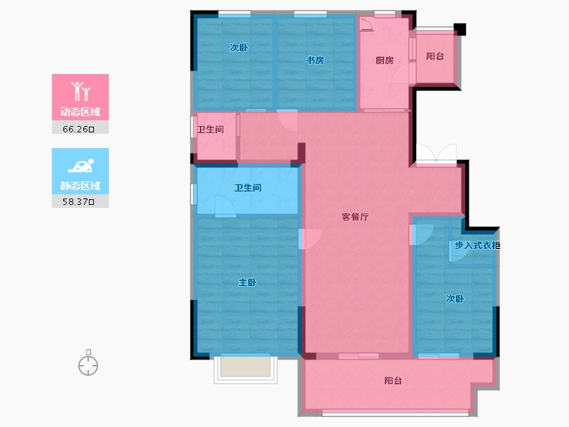 江苏省-淮安市-融侨悦城-111.20-户型库-动静分区